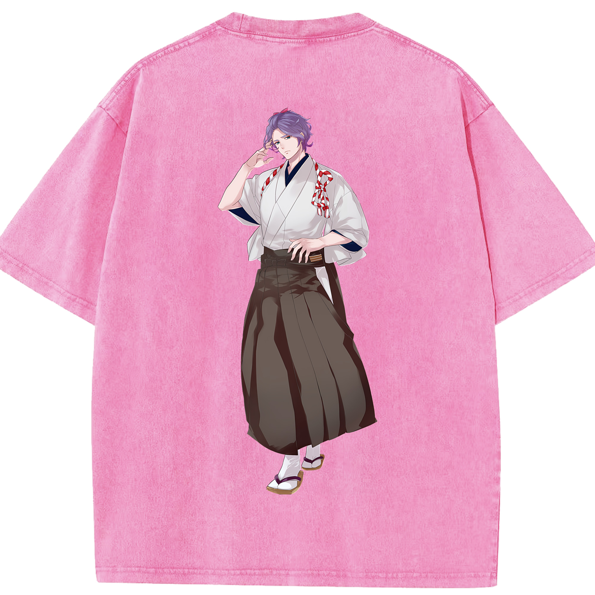 （画像用） 刀剣乱舞 Touken Ranbu 綿100% ヴィンテージ風 半袖Tシャツ（背面プリント）